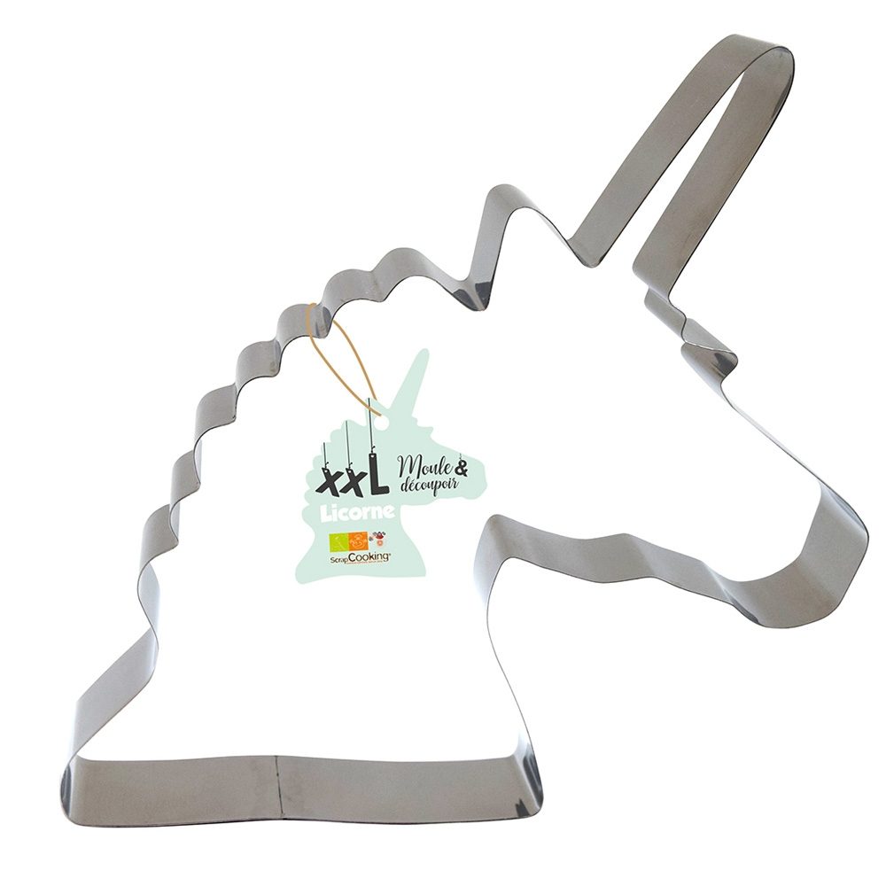 UNICORN CAKE MOULD AND STAINLESS STEEL CUTTER 
