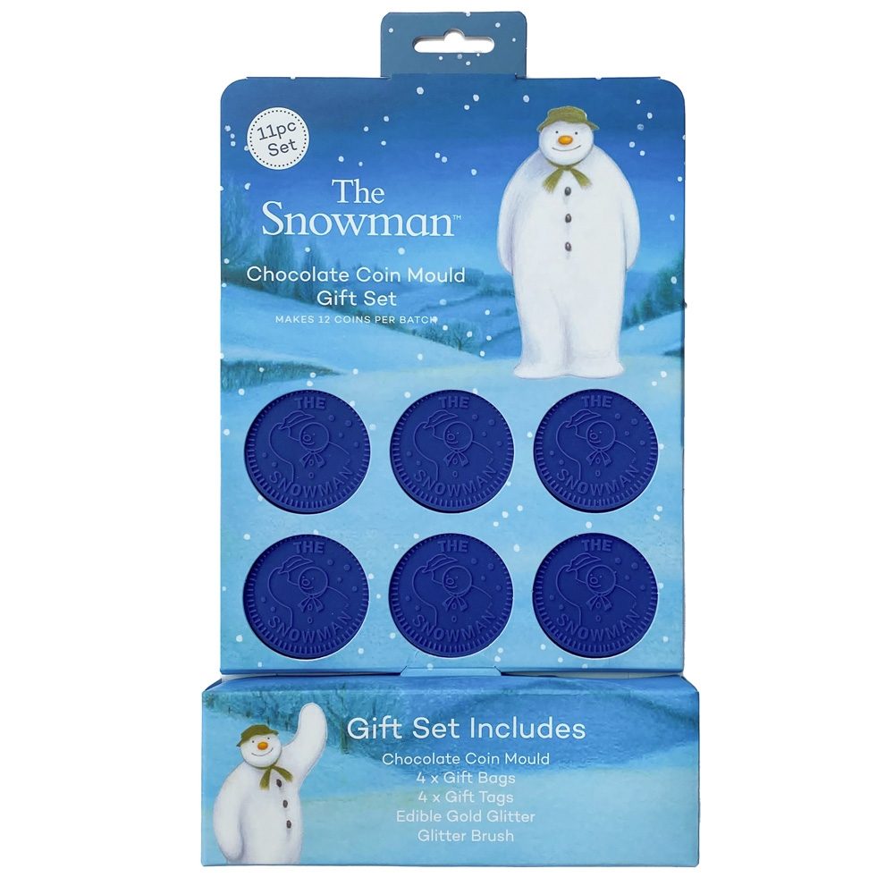 THE SNOWMAN™ CHOCOLATE COIN MOULD GIFT SET, BUY ONLINE, BAKING, GIFTING, CHOCOLATE, COIN, THE SNOWMAN, RAYMOND BRIGGS, MOULD, CHRISTMAS, 