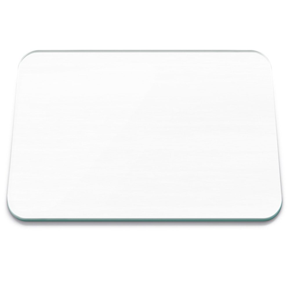 WHITE 50 X 40CM LARGE GLASS WORKTOP PROTECTOR
