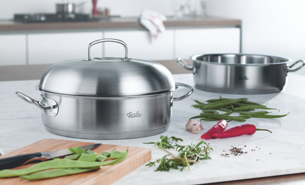 Original-Profi Collection® Stainless Steel Serving Pan with High Dome Lid