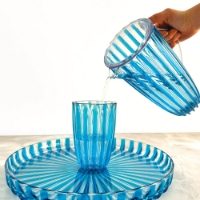 DOLCE VITA TURQUOISE PITCHER WITH LID 