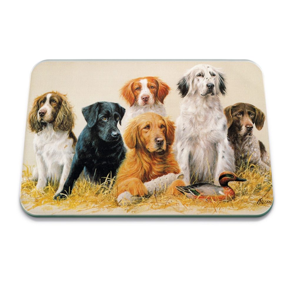 DOGS 50 x 40CM LARGE GLASS WORKTOP PROTECTOR