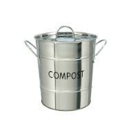 COMPOST PAIL, STAINLESS STEEL