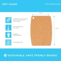 LARGE PREP I BOARD NATURAL 370 X 275 X 6MM