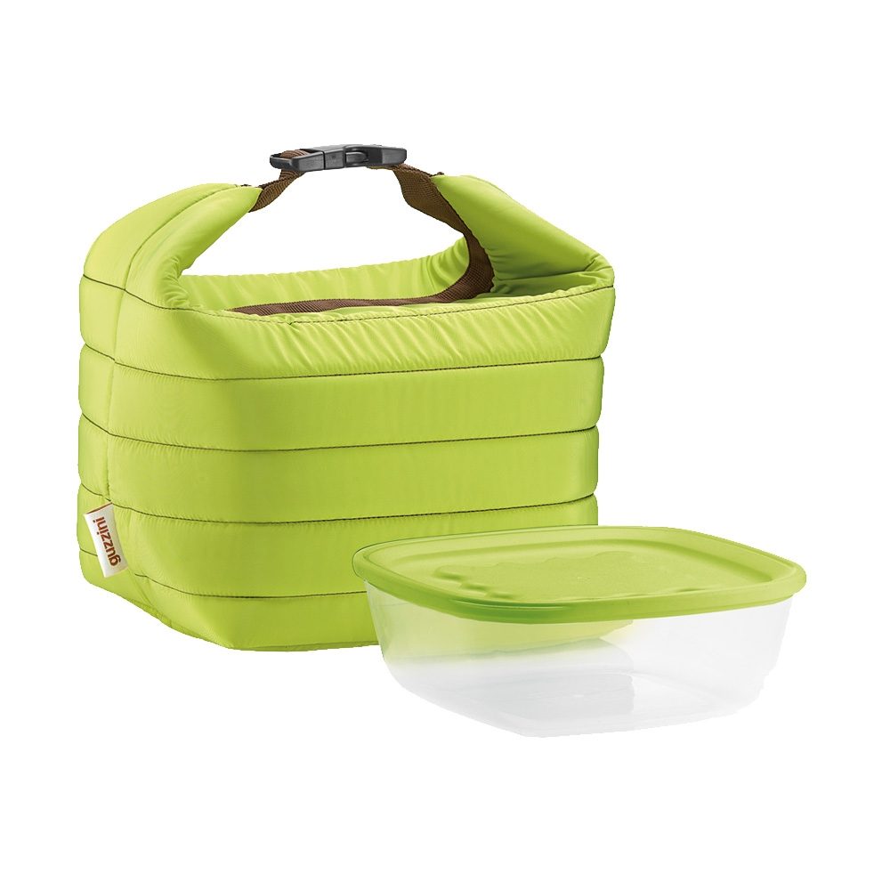 ON THE GO APPLE GREEN SMALL THERMAL BAG WITH AIRTIGHT CONTAINER