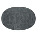 GREY FABRIC OVAL REVERSIBLE PLACE MAT