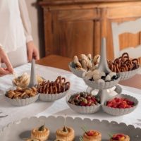 CLEAR HORS D'OEUVRES DISH 'TIFFANY'