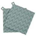 HOLD ON POT HOLDERS  2 PCS   DUSTY GREEN