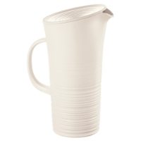 TIERRA PITCHER WITH LID MILK WHITE 