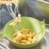 APPLE GREEN COLANDER AND BOWL SET SPIN&DRAIN