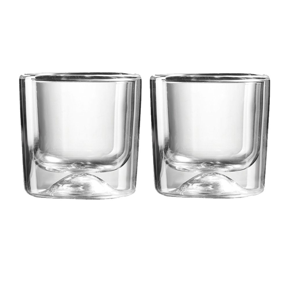 GOCCE CLEAR DOUBLE WALL THERMO-GLASSES SET OF 2