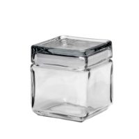 1.1L STACKABLE GLASS BOX JAR