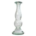 RECYCLED GLASS CANDLE STICK HOLDER MON 22CM