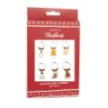 FESTIVE WINE CHARMS  6PC SET