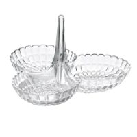 CLEAR HORS D'OEUVRES DISH 'TIFFANY'