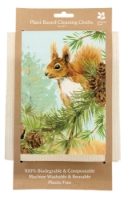 NT RED SQUIRELL PLANT BASED CLEANING CLOTHS SET OF 2