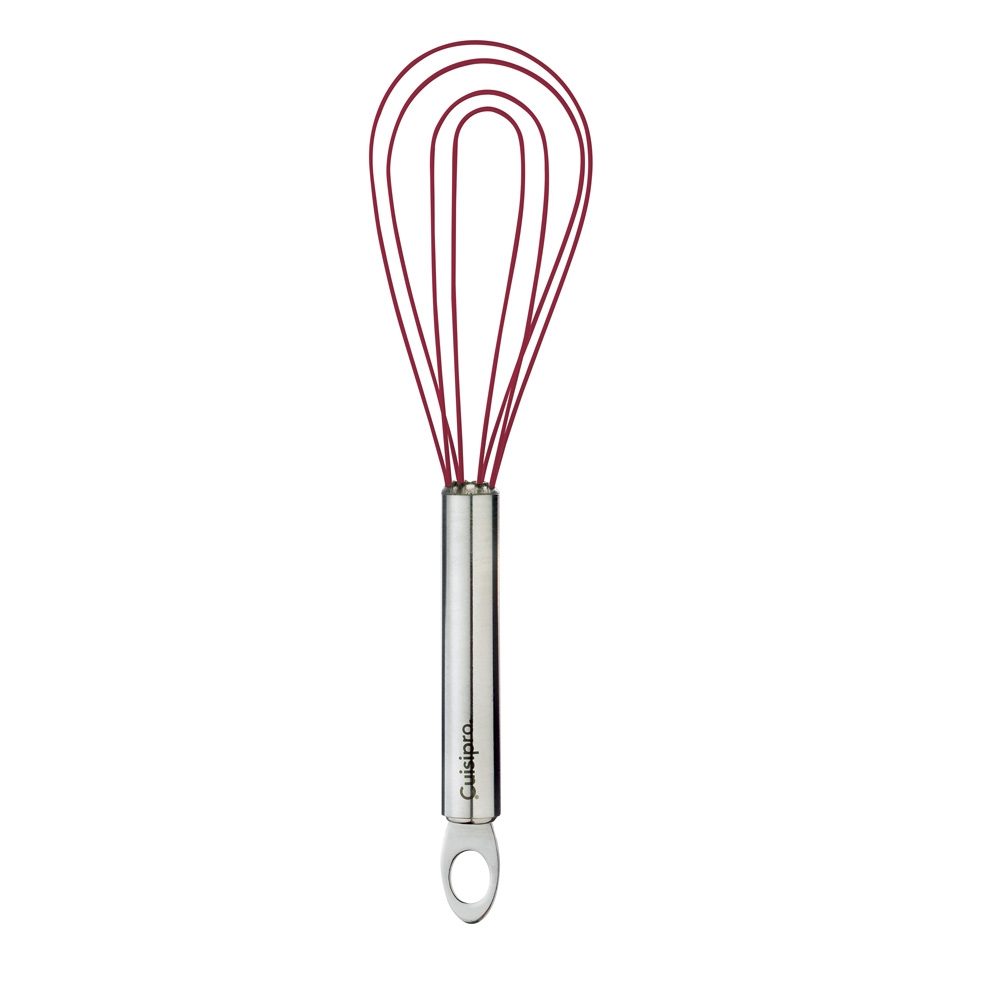 SILICONE COATED FLAT WHISK 20CM - RED  1311