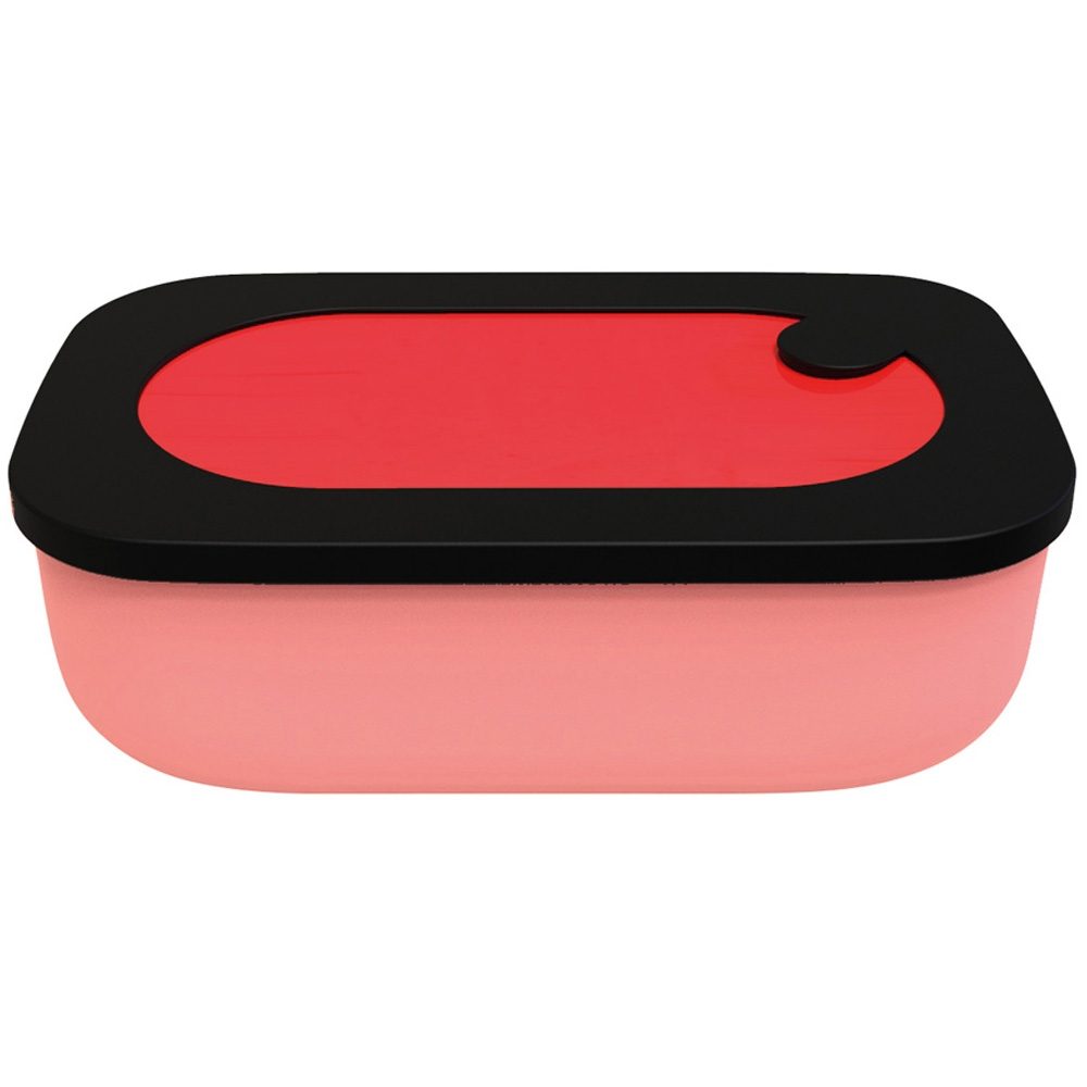 ON THE GO RED LUNCH BOX WITH CASE