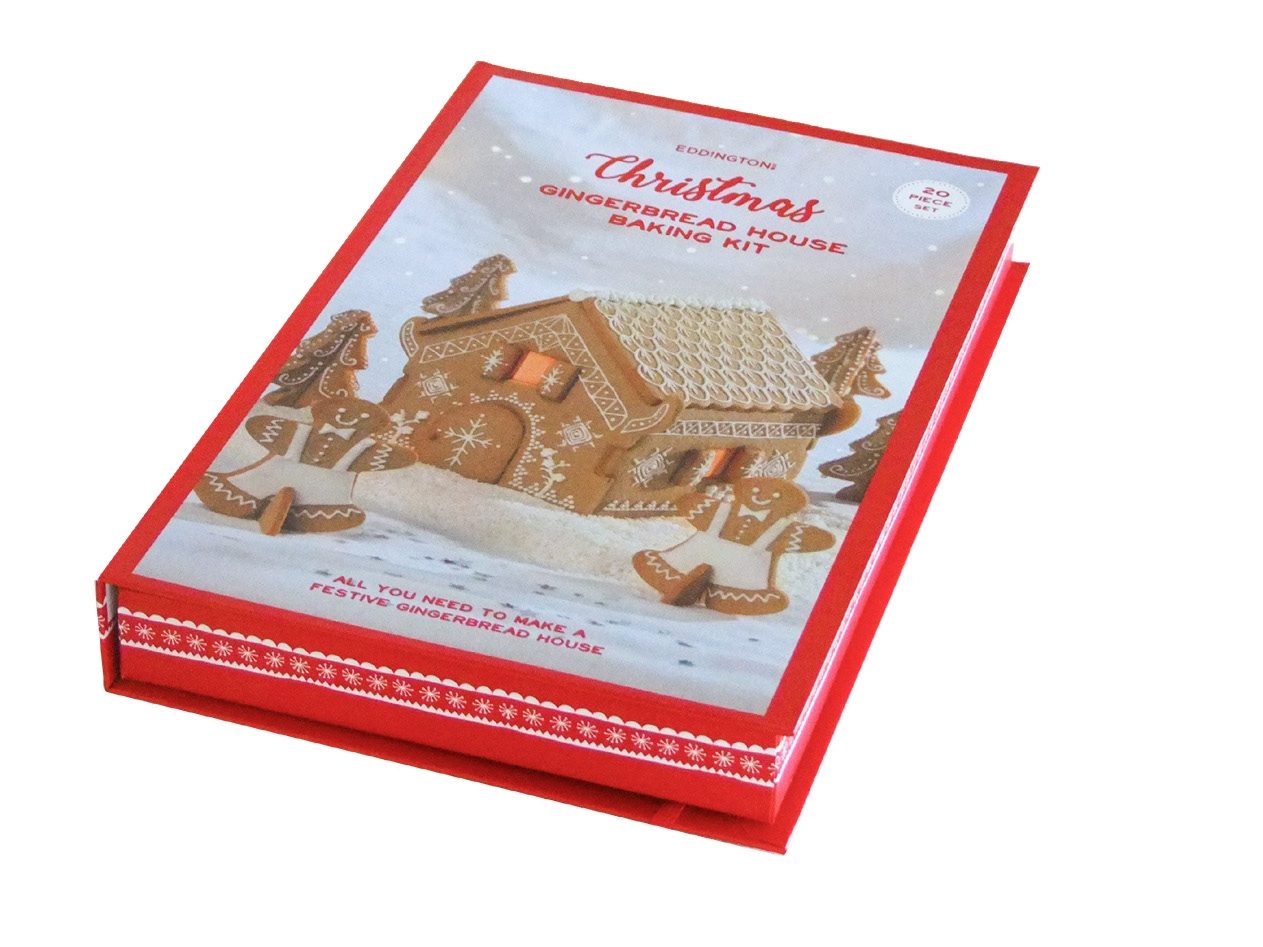 GINGERBREAD HOUSE BISCUIT SET 20PC