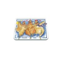 HEN PARTY GLASS WORKTOP PROTECTOR SMALL 30X22CM