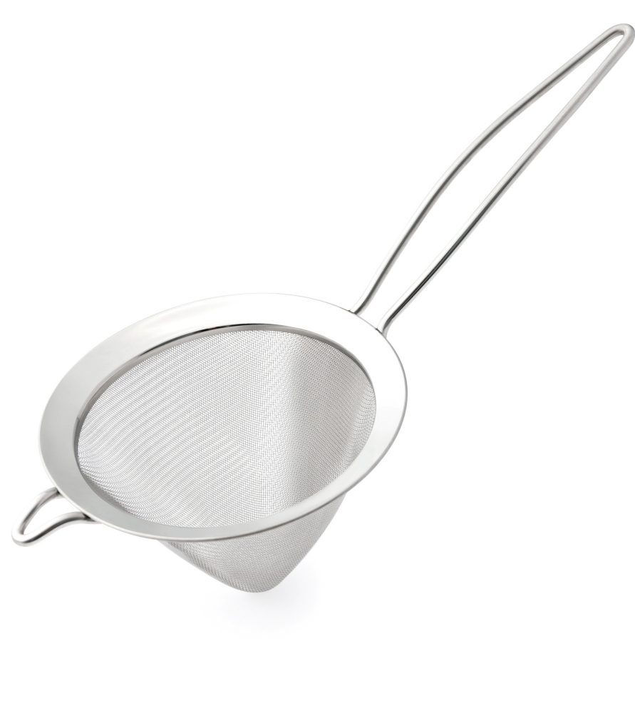 STAINLESS STEEL CONE SHAPED STRAINER 17.8X35.6CM