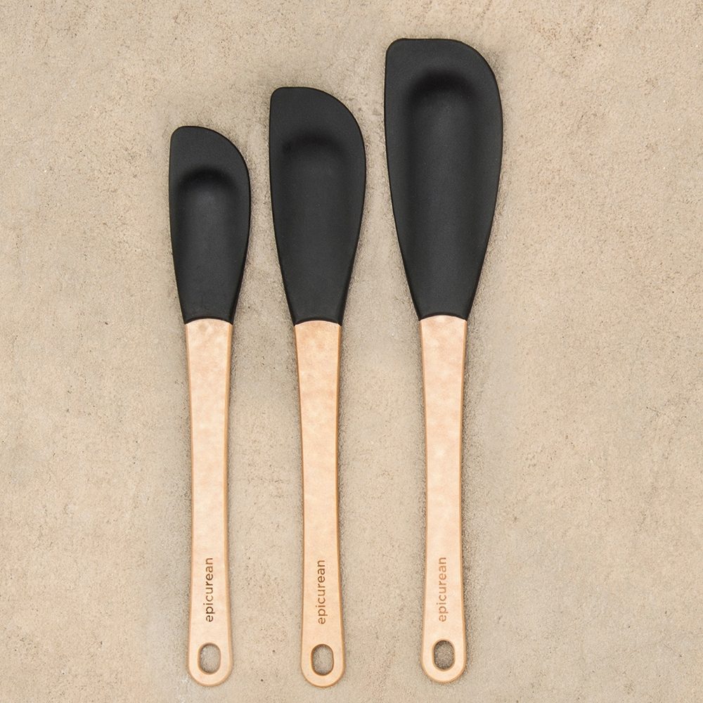 Epicurean Silicone Series Small Spatula - Natural/Black