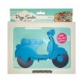 PIZZA SCOOTER CUTTER BLUE