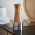 MADRAS U'SELECT PEPPER MILL OLIVE WOOD STAINLESS STEEL FINISH 16CM 