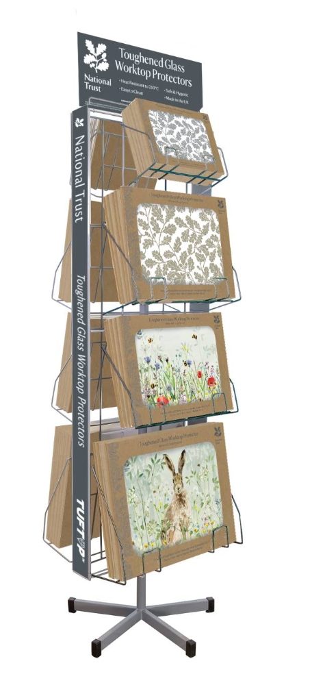 GLASS BOARD DISPLAY STAND FOR NATIONAL TRUST
