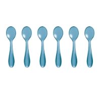 GOCCE SEA BLUE TEASPOONS SET OF 6 12CM
