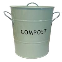 COMPOST PAIL, DUCK EGG BLUE