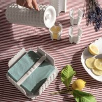 CLEAR TABLE NAPKIN HOLDER TIFFANY