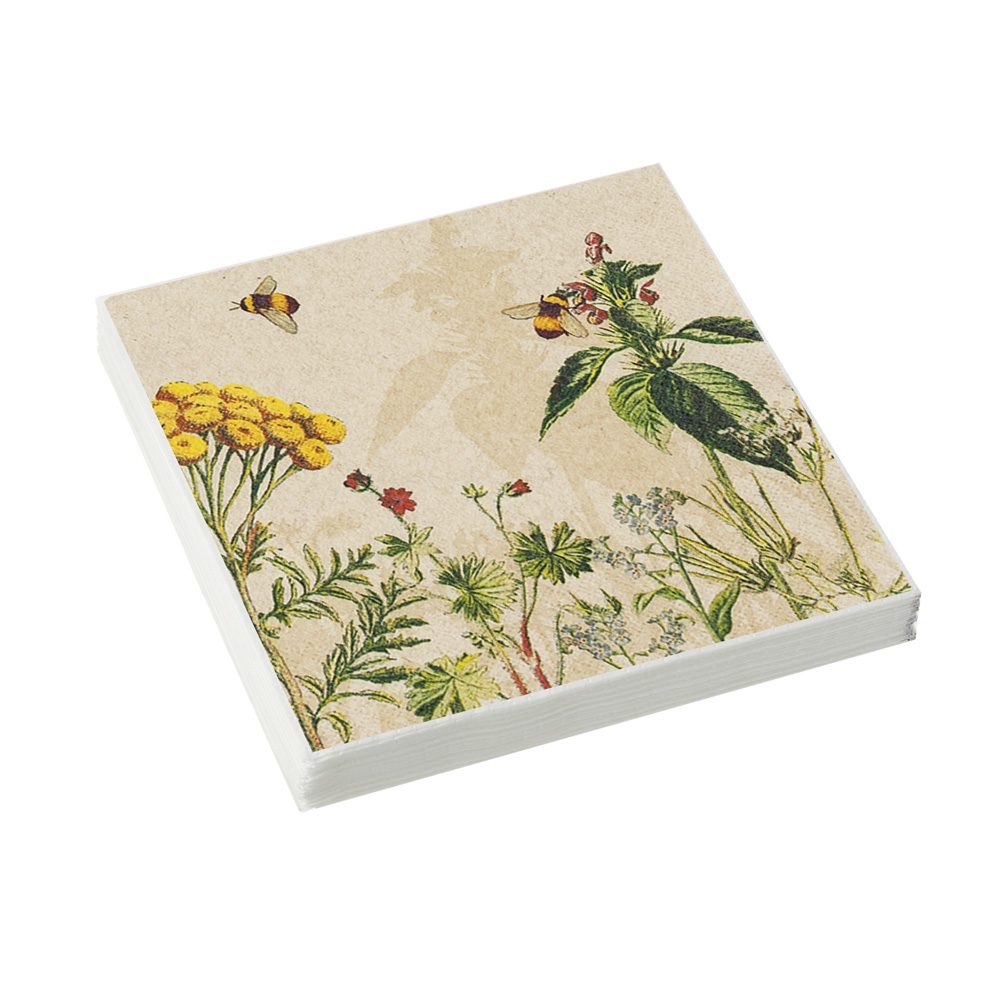 WILD FLOWERS 3PLY RECYCLED PAPER NAPKINS