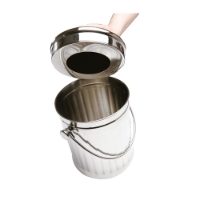 DELUXE COMPOST PAIL STAINLESS STEEL